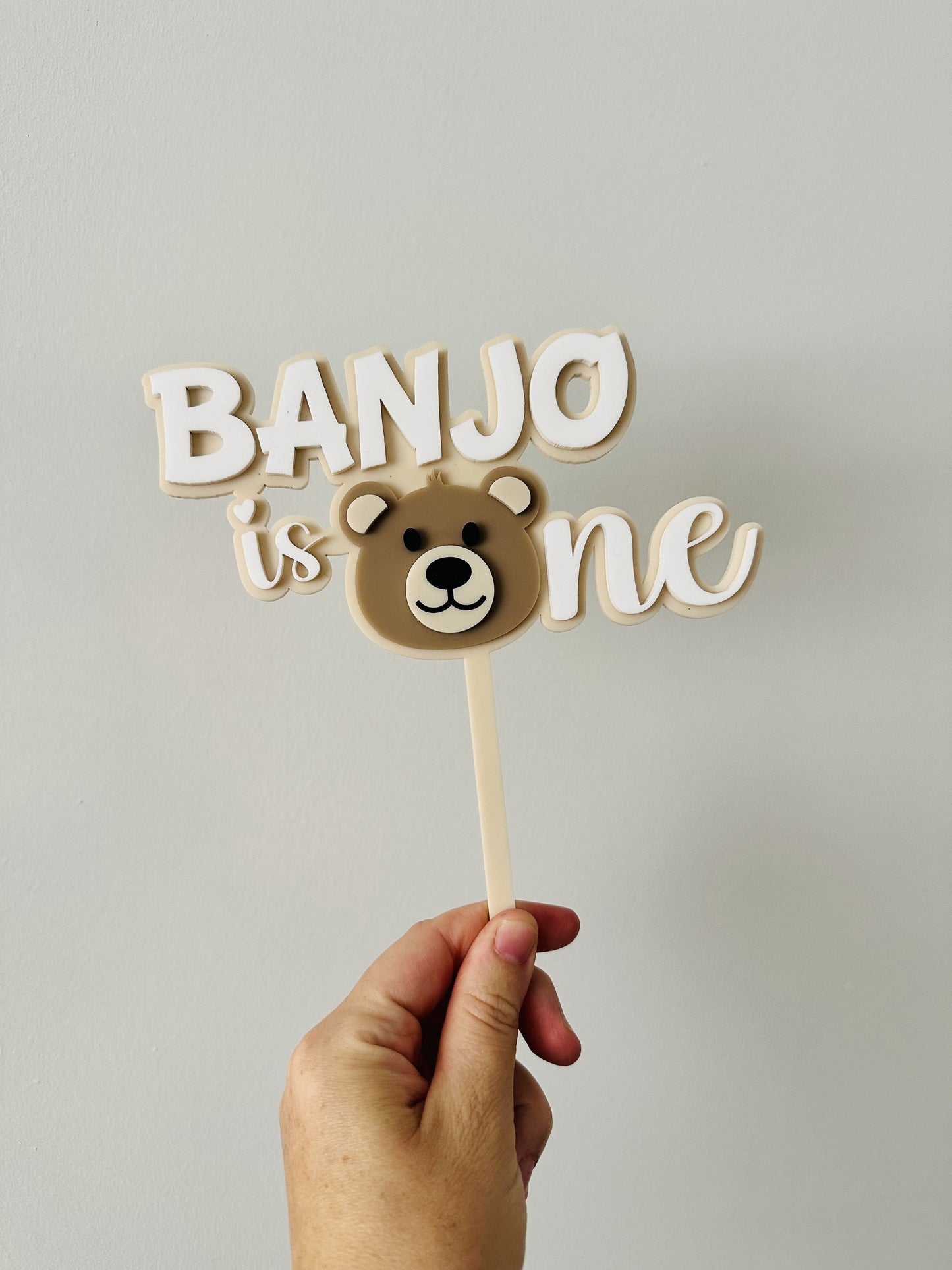 First Birthday Bear cake Topper