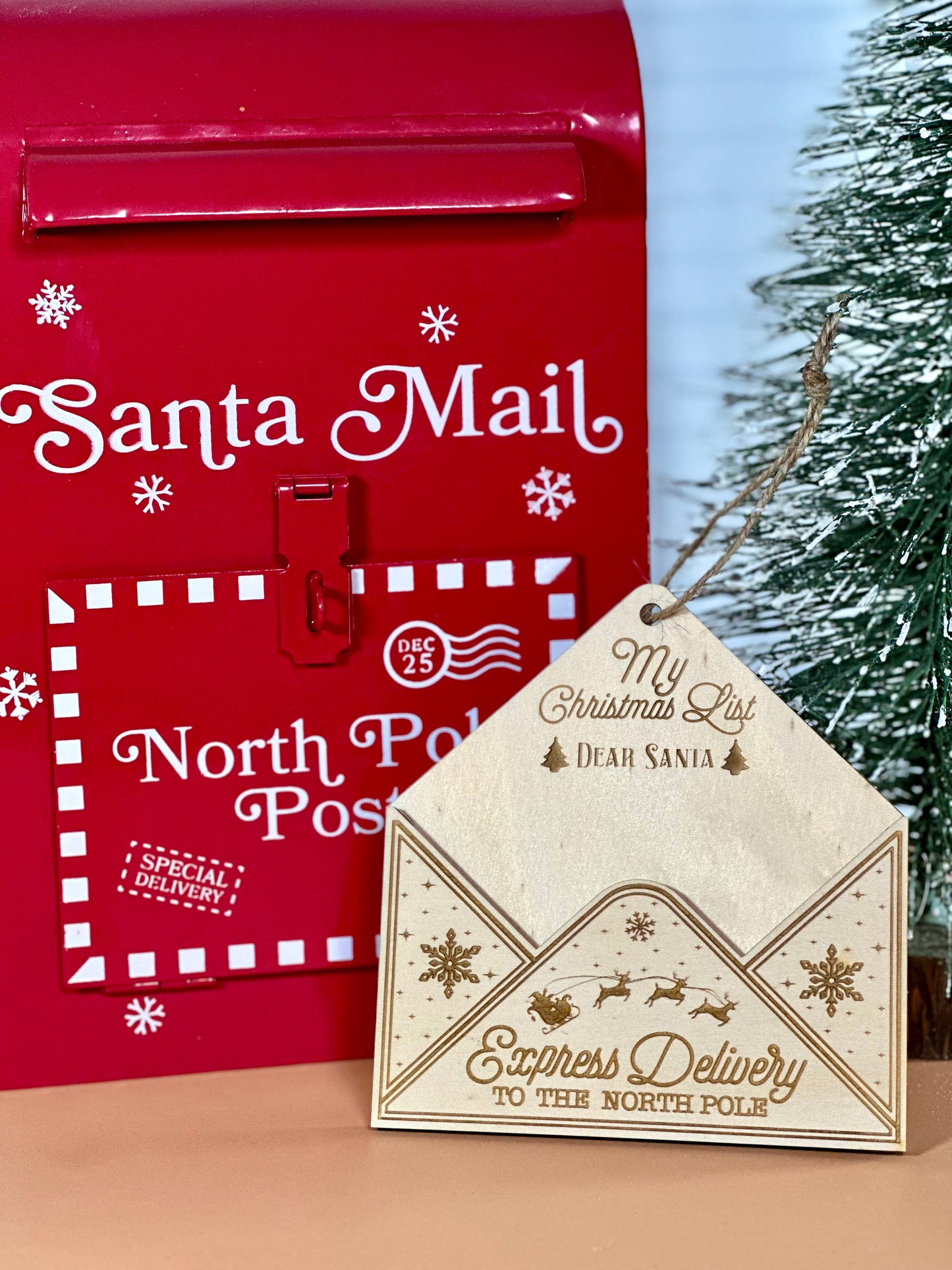Christmas Ornament Envelopes for Letters to Santa, Christmas Ornament