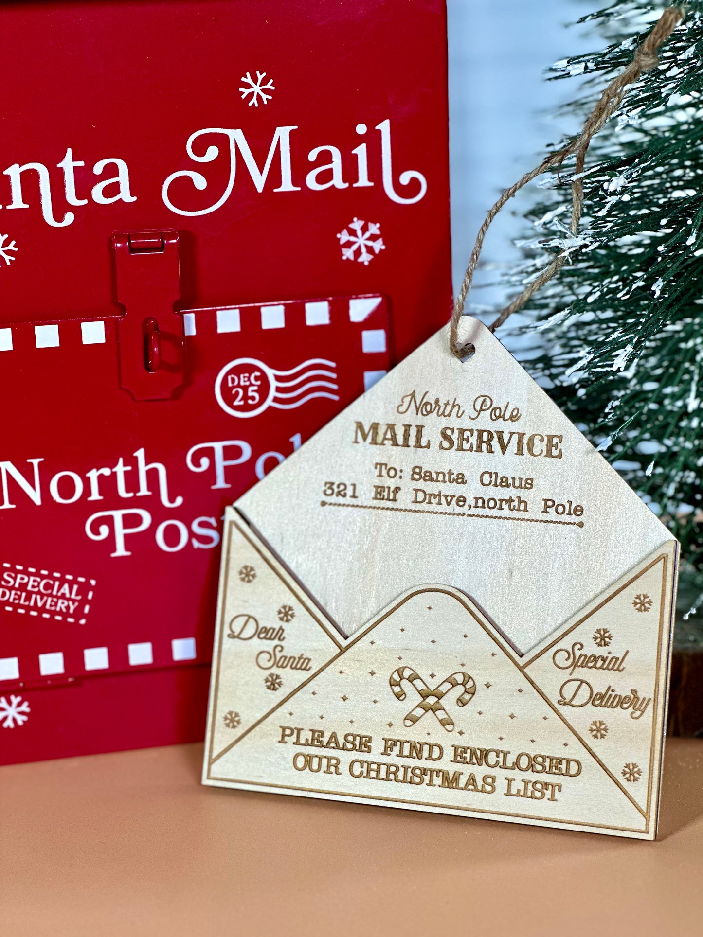 Christmas Ornament Envelopes for Letters to Santa, Christmas Ornament