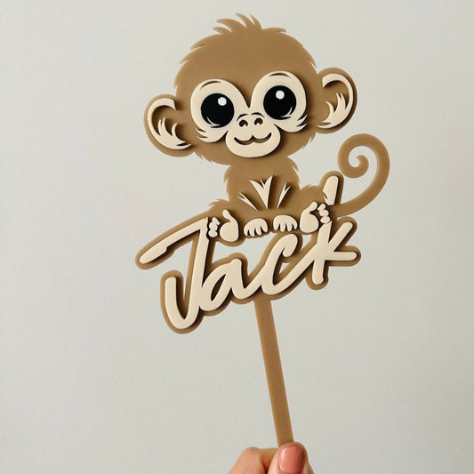Baby Monkey Cake Topper