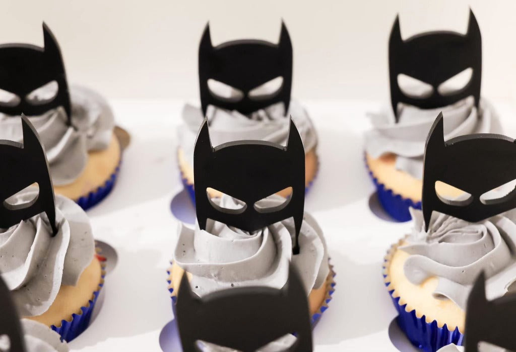 Bat Man Superhero Cake and Full Party Set