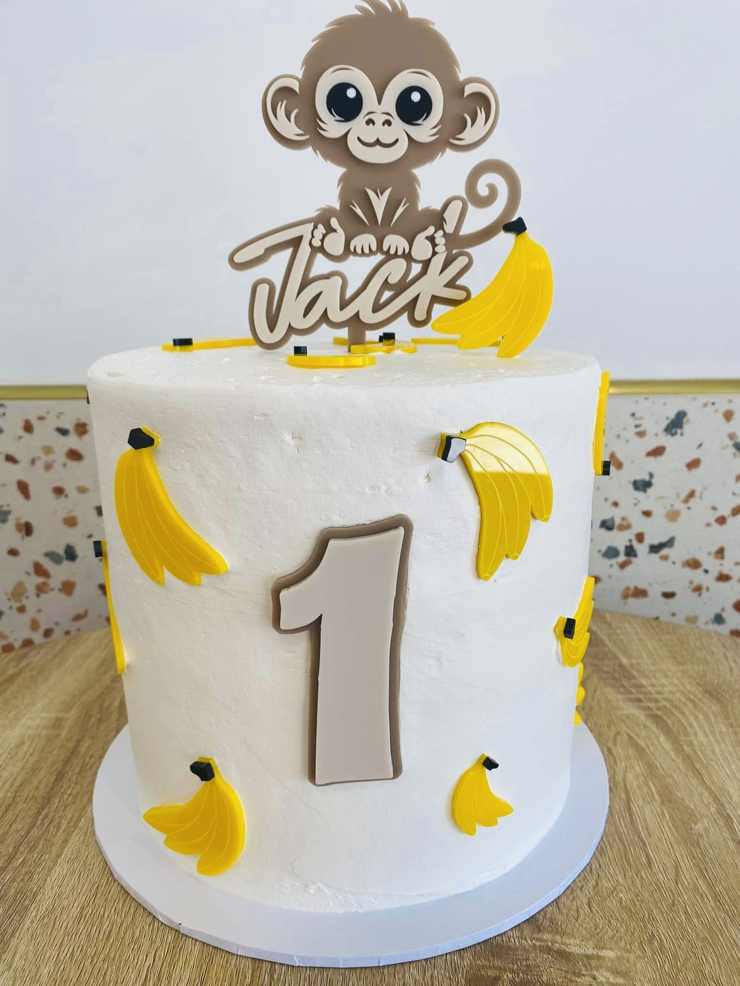 Baby Monkey Cake Topper