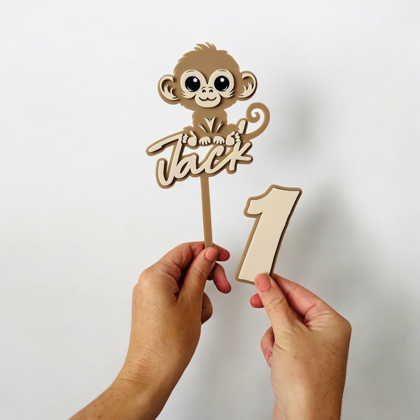 Baby Monkey Cake Topper