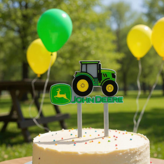 John Deere Deluxe Acrylic Cake Topper