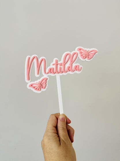 Butterfly Birthday Cake Topper