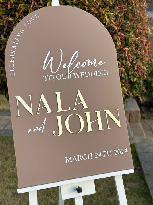 Elegant Modern Wedding Signage