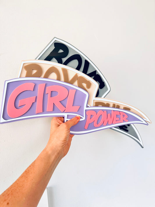 Girl Power Wall Pendant