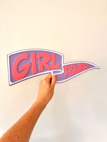 Girl Power Wall Pendant