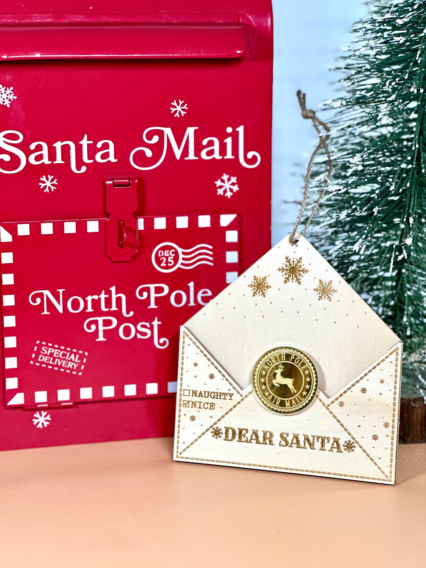 Christmas Ornament Envelopes for Letters to Santa,  Christmas Ornament