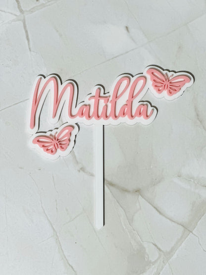 Butterfly Birthday Cake Topper