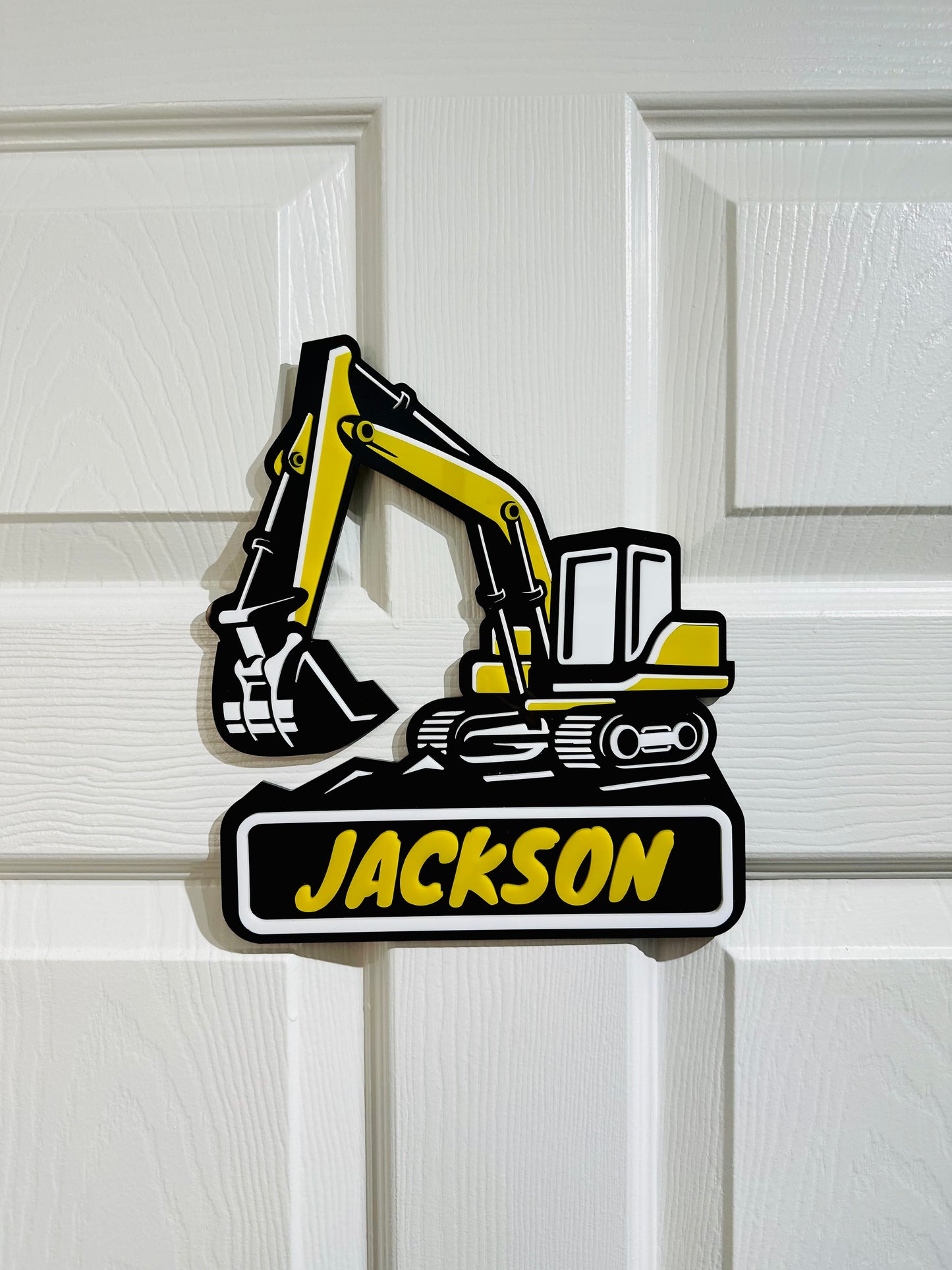 Digger & Name Door Sign