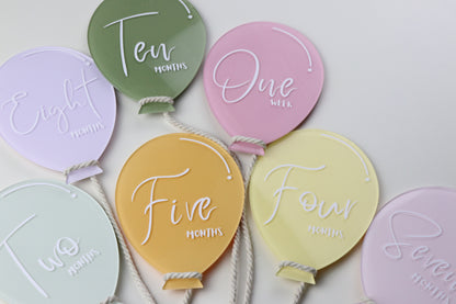 Cute Balloon Baby Milestones