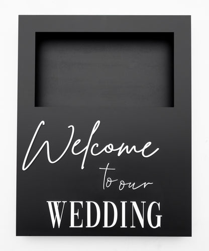 Wedding Signage With Flowers