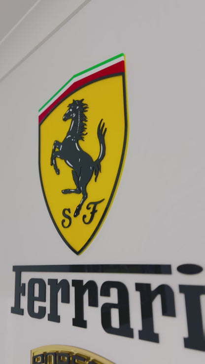 Acrylic Porsche Logo Wall Art for Bedroom Pool Room Man Cave or Bar Room