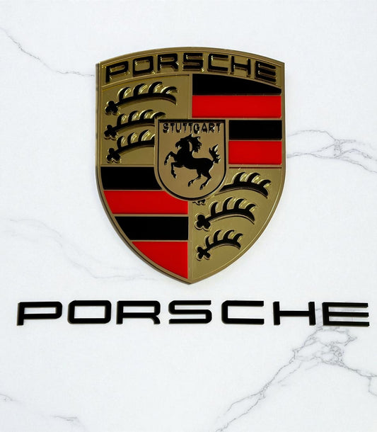 Acrylic Porsche Logo Wall Art for Bedroom Pool Room Man Cave or Bar Room